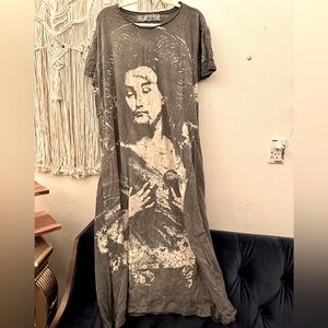 Magnolia Pearl Gray + Jesus Cotton Tee Dress OS